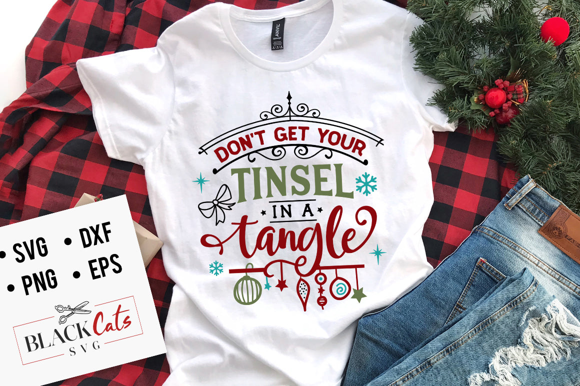 Don't get your tinsel in a tangle SVG