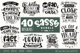 Sassy SVG bundle 40 designs SVG bundle vol 1