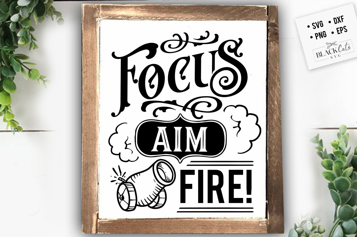 Focus aim fire SVG