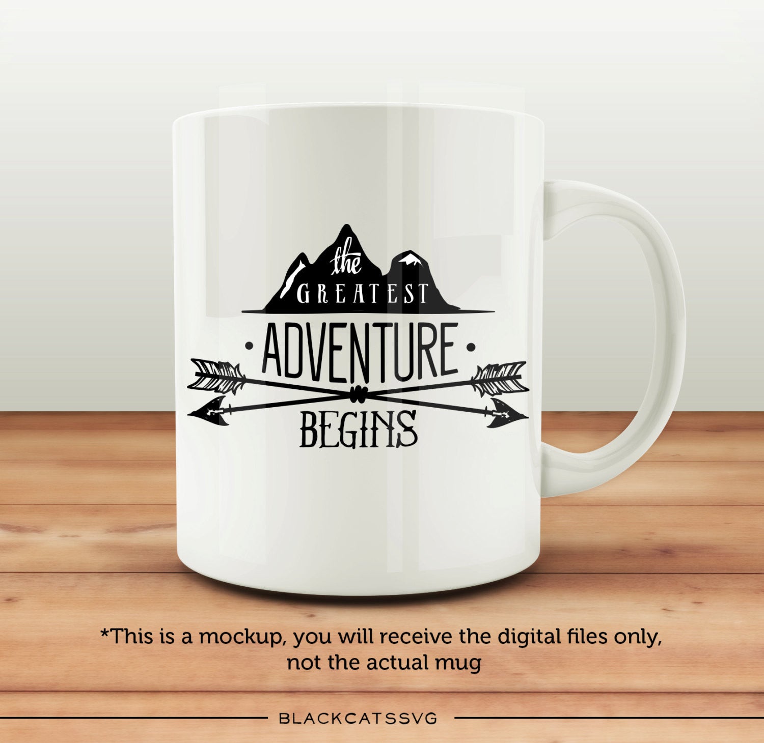The greatest adventure begins -  SVG file Cutting File Clipart in Svg, Eps, Dxf, Png for Cricut & Silhouette - nature wild arrows svg - BlackCatsSVG