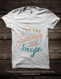 Let the summer fun begin -  SVG file Cutting File Clipart in Svg, Eps, Dxf, Png for Cricut & Silhouette - beach svg - BlackCatsSVG