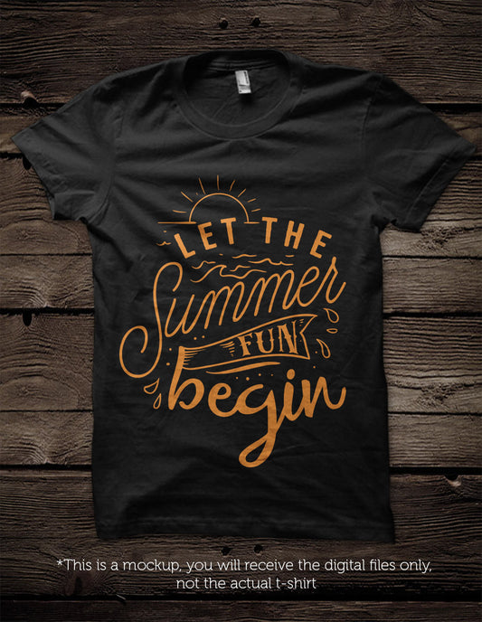 Let the summer fun begin -  SVG file Cutting File Clipart in Svg, Eps, Dxf, Png for Cricut & Silhouette - beach svg - BlackCatsSVG