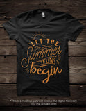 Let the summer fun begin -  SVG file Cutting File Clipart in Svg, Eps, Dxf, Png for Cricut & Silhouette - beach svg - BlackCatsSVG