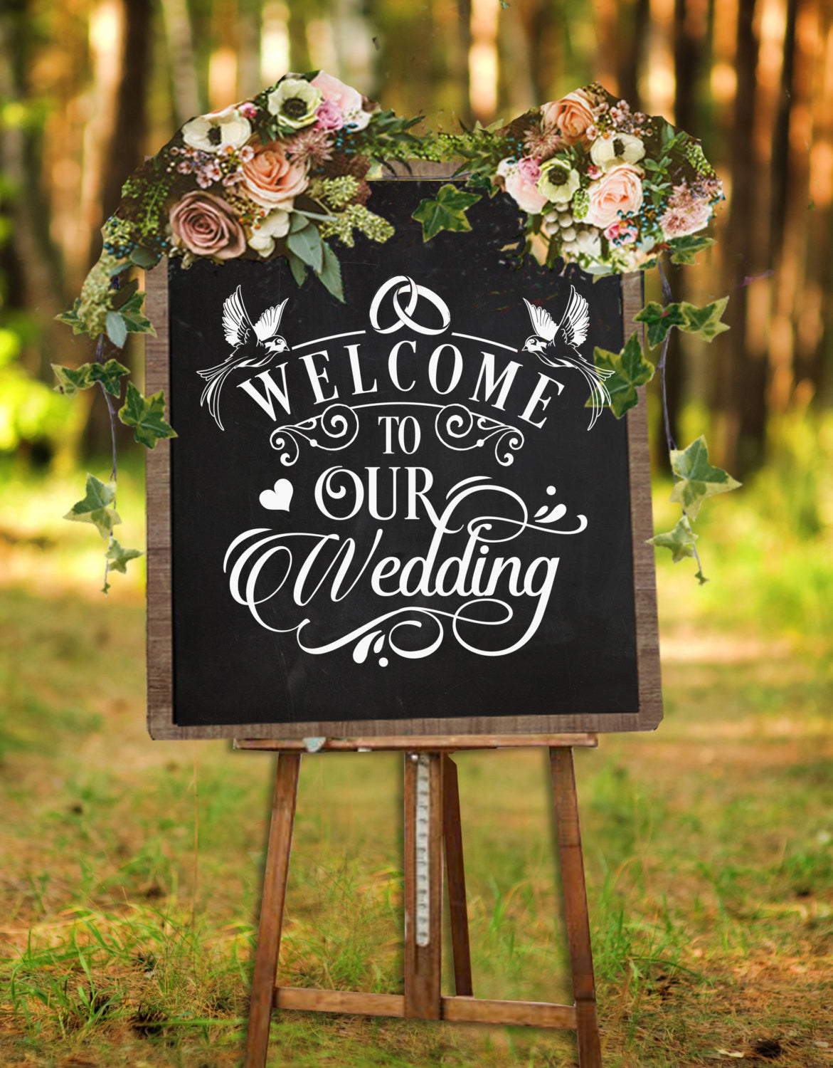 Welcome to our wedding sign SVG file Cutting File Clipart in Svg, Eps, Dxf, Png for Cricut & Silhouette  svg - BlackCatsSVG