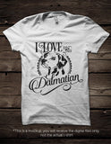I love my Dalmatian -  SVG file Cutting File Clipart in Svg, Eps, Dxf, Png for Cricut & Silhouette - BlackCatsSVG