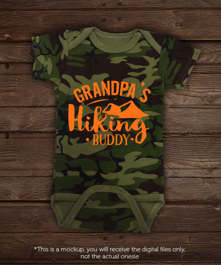 Grandpa's hiking buddy -  SVG file Cutting File Clipart in Svg, Eps, Dxf, Png for Cricut & Silhouette - BlackCatsSVG