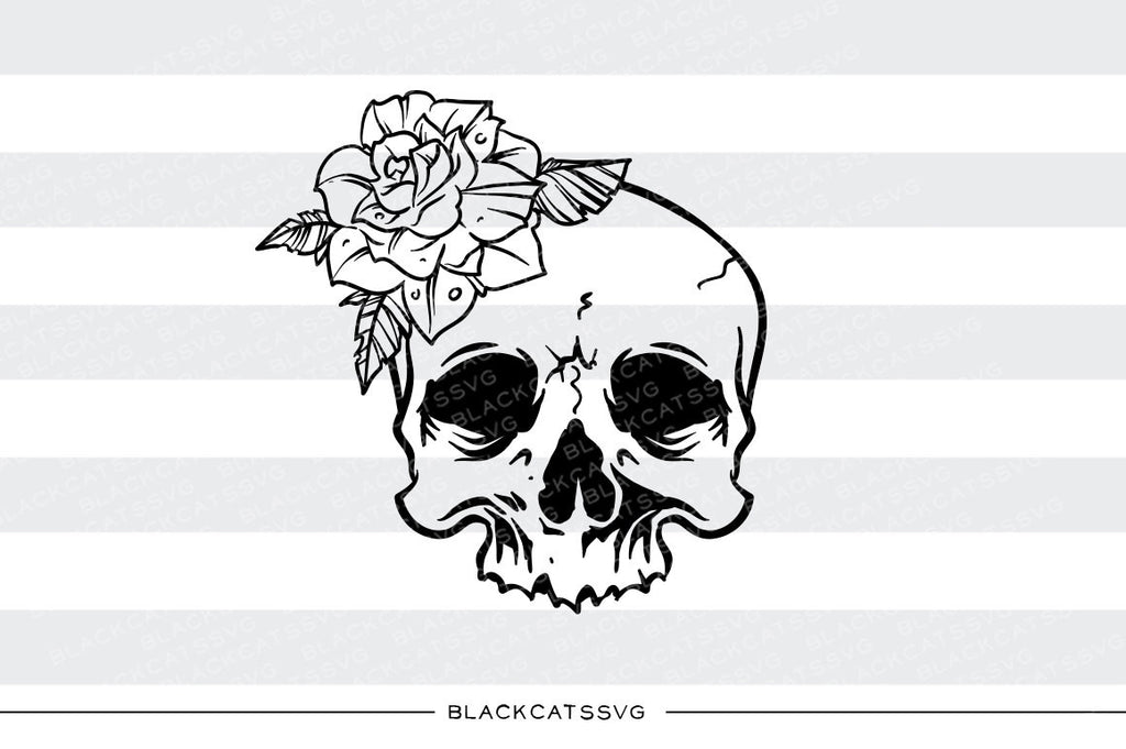 Skull and rose - SVG file Cutting File Clipart in Svg, Eps, Dxf, Png f –  BlackCatsSVG