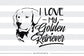 I love my Golden Retriever -  SVG file Cutting File Clipart in Svg, Eps, Dxf, Png for Cricut & Silhouette - BlackCatsSVG
