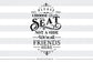Please choose a seat not a side - we're all friends SVG file Cutting File Clipart in Svg, Eps, Dxf, Png for Cricut & Silhouette  svg - BlackCatsSVG