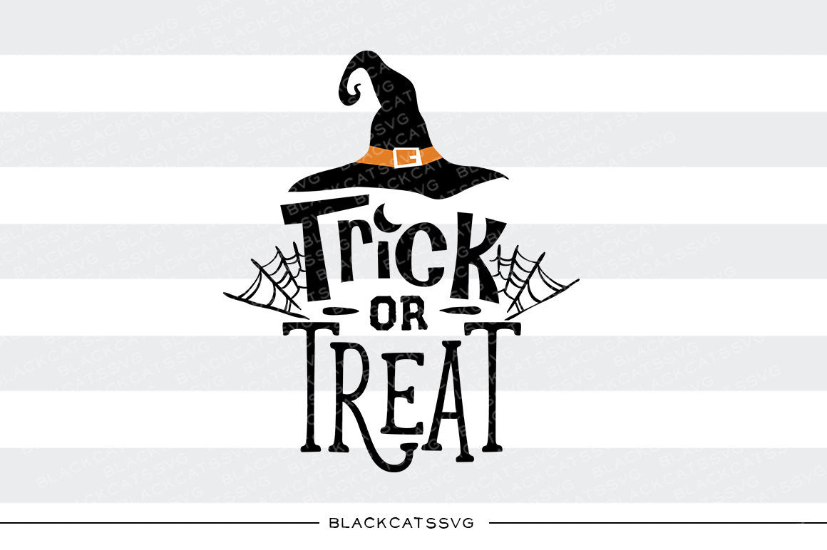 Trick or Treat  - SVG file Cutting File Clipart in Svg, Eps, Dxf, Png for Cricut & Silhouette -Trick or treat  Halloween SVG - BlackCatsSVG
