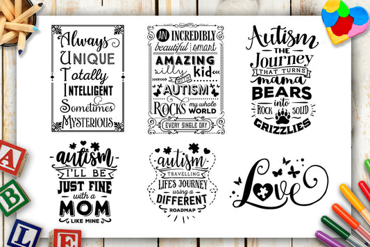 Autism Bundle - 40 autism SVG - Autism awareness