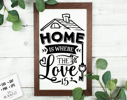 Home is where the love is SVG, Valentine's Day SVG, Valentine Shirt Svg, Love Svg