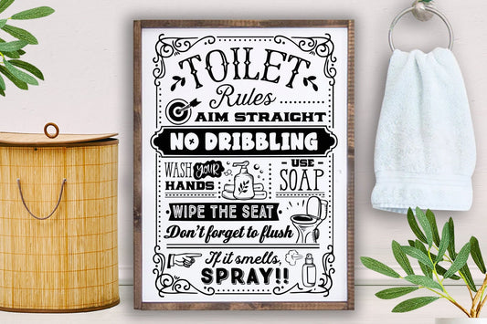 Toilet rules svg, Bathroom SVG, Bath SVG, Rules SVG, Farmhouse Svg, Rustic Sign Svg, Country Svg, Vinyl Designs