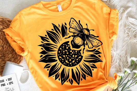 Bee and sunflower svg, Bee svg, Sunflower svg, Honey bee svg, Honey svg, Bee quotes svg,