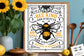 Bee kind poster svg, Bee svg, Sunflower svg, Honey bee svg, Honey svg, Bee quotes svg,