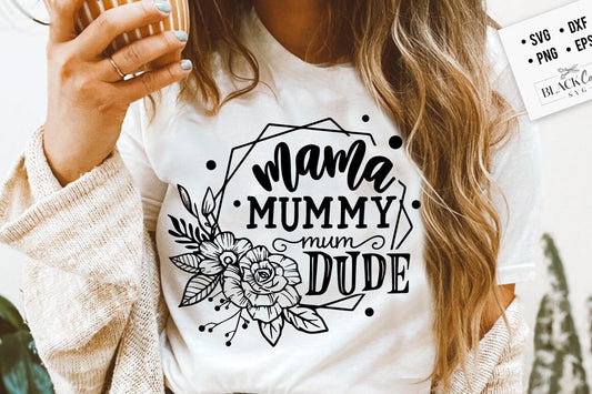 Mama mommy mom dude svg, dude svg,  Mom Life Svg, Mom svg, Mothers Day svg, Mama svg