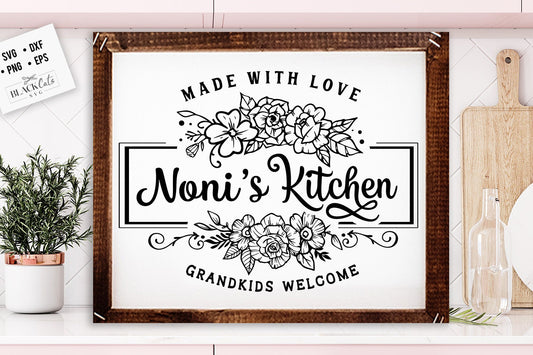 Noni's kitchen svg, Grandma's kitchen SVG, nana's kitchen svg, Kitchen svg, Pot Holder Svg, Kitchen svg