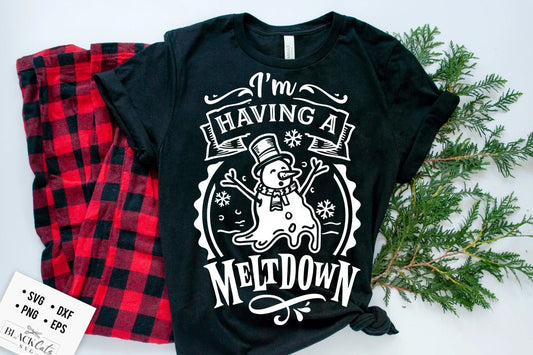 I'm Having A Meltdown SVG, having a meltdown svg, meltdown Christmas svg,  funny Christmas svg