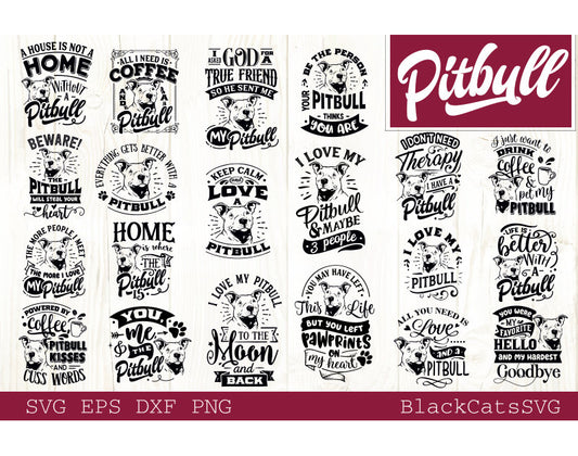 Pitbull Bundle SVG 20 designs, Pitbull dog svg, I love my Pittie svg, Pitbull dog svg, Pitbull lover bundle svg, Dog bundle svg