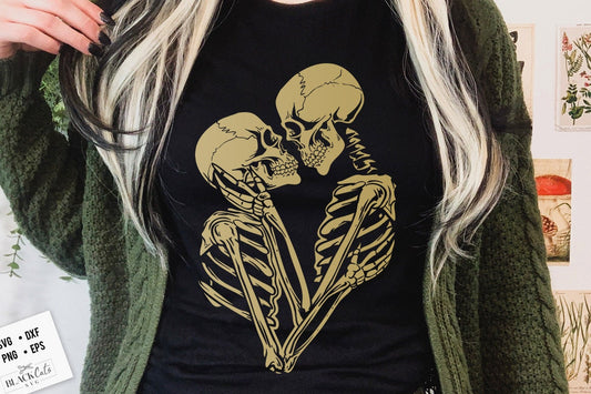 The Lovers SVG, The Lovers, Skeleton lovers svg, Valentine skeletons svg, Skeleton love svg