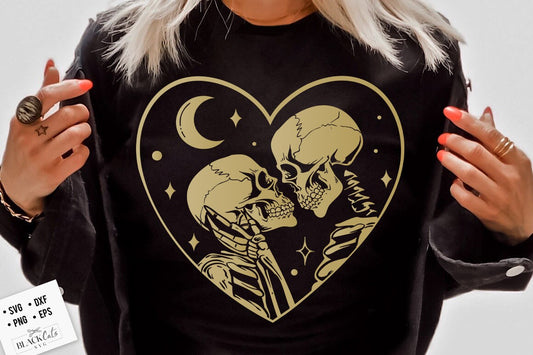 The Lovers SVG, The Lovers, Skeleton lovers svg, Valentine skeletons svg, Skeleton love svg, Skeleton heart svg