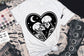 The Lovers SVG, The Lovers, Skeleton lovers svg, Valentine skeletons svg, Skeleton love svg, Skeleton heart svg