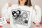 The Lovers SVG, The Lovers tarot card svg, Skeleton lovers svg, Valentine skeletons svg, Tarot card svg, the sun tarot card svg