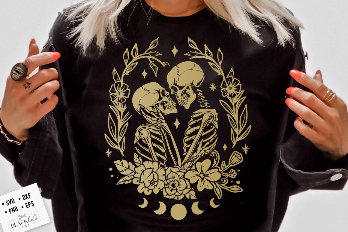 The Lovers SVG, The Lovers, Skeleton lovers svg, Valentine skeletons svg, Lovers Valentine svg,