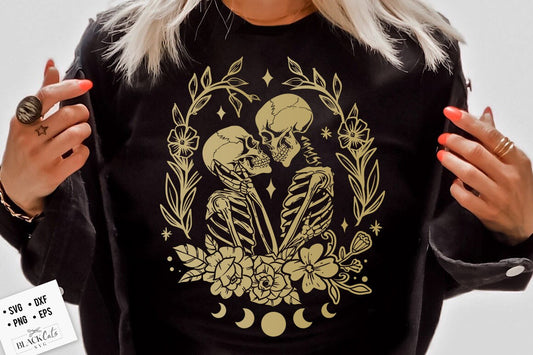 The Lovers SVG, The Lovers, Skeleton lovers svg, Valentine skeletons svg, Lovers Valentine svg,