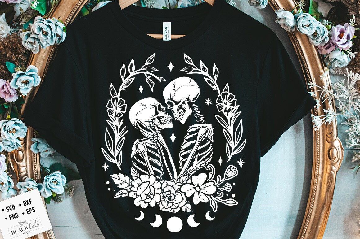 The Lovers SVG, The Lovers, Skeleton lovers svg, Valentine skeletons svg, Lovers Valentine svg,