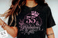 55 and fabulous SVG, 55th Birthday, 55 Fabulous Cut File, 55th Birthday Gift Svg, 55 Rose Foil Birthday