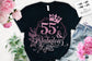 55 and fabulous SVG, 55th Birthday, 55 Fabulous Cut File, 55th Birthday Gift Svg, 55 Rose Foil Birthday