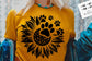 Sunflower pawprints svg, Dogs svg, Sunflower svg, Sunflower dogs svg