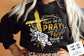 Pray on it Pray over it Pray through it svg, prayer svg, Pray svg, Christian cross svg,  Bible verse svg, Pray quote svg