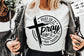 Pray on it Pray over it Pray through it svg, prayer svg, Pray svg, Christian cross svg, Bible verse svg