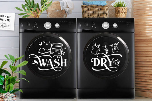 Wash dry sign svg, Wash dry svg, Washer Dryer svg, Laundry Svg, Wash and dry Sign, Washing Machine sticker svg, Laundry room svg