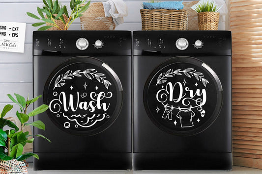 Laundry Svg, Wash dry svg, Washer Dryer svg, Wash and dry Sign, Washing Machine sticker svg, Laundry room svg