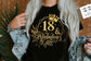 18 and fabulous SVG, 18th Birthday, 18 Fabulous Cut File, 18th Birthday Gift Svg, 18 and fabulous gold svg