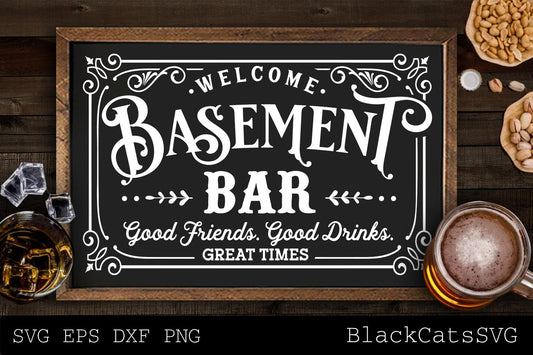 Basement bar svg, Dad's bar svg, Man cave svg, Father's day gift svg, bar poster svg