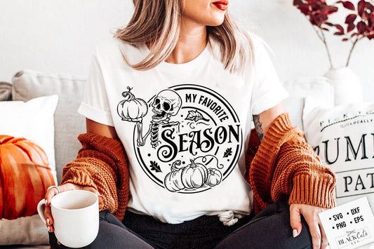 My favorite season SVG, Pumpkin spice svg, Autumn skull svg, Peace sign skeleton svg, Funny karma svg, Funny skeleton svg, Fall svg