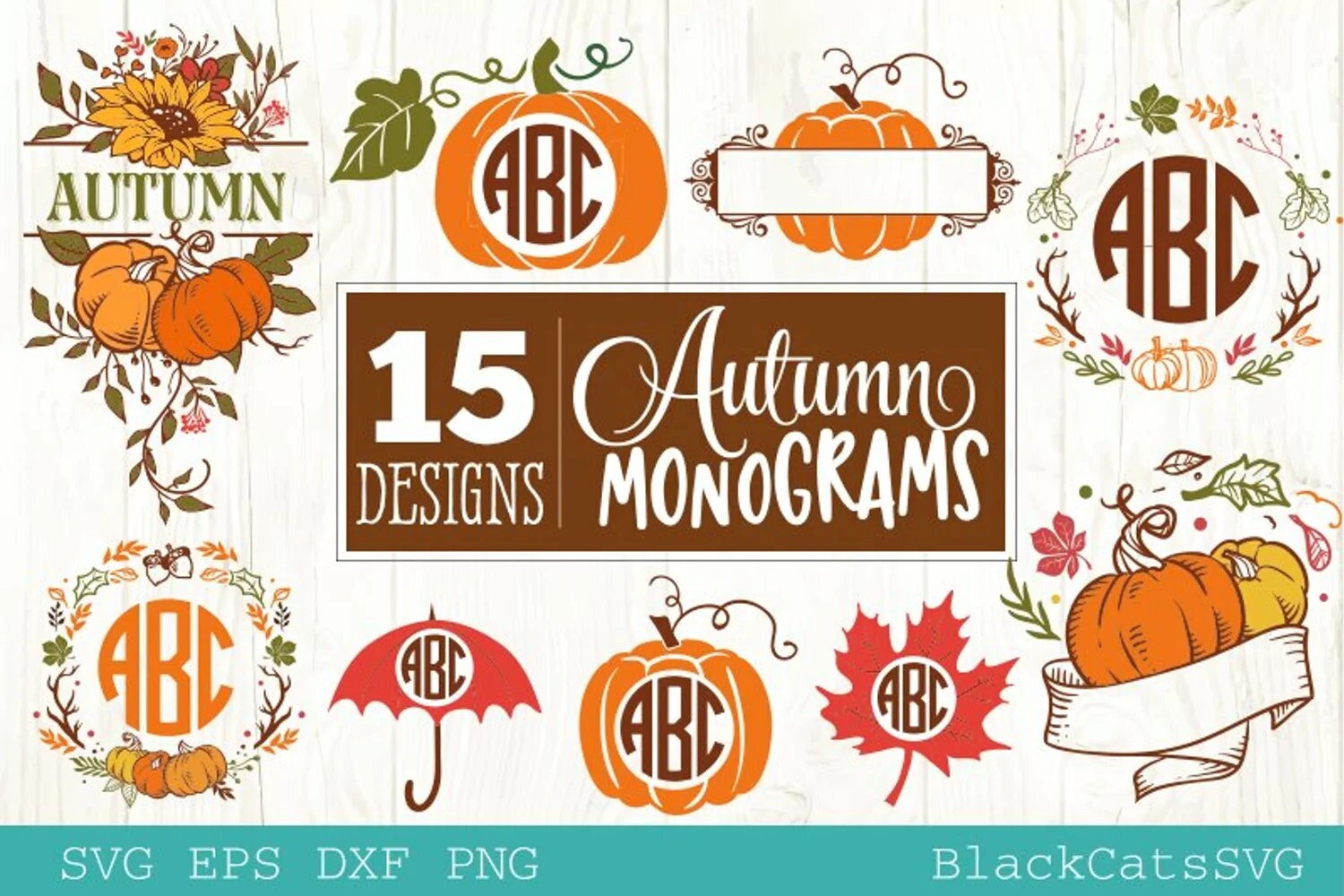 Autumn monograms svg, Autumn svg, Fall Monograms bundle svg, autumn sv ...