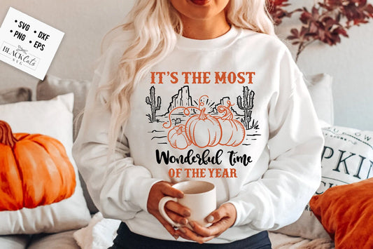 It's the most wonderful time of the year svg, Western fall svg, Western halloween svg, Autumn cowboy svg