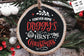 Our First Christmas 2023 svg, Dog's first Christmas svg, First Christmas ornament svg, Our first Christmas, Dog round ornament svg