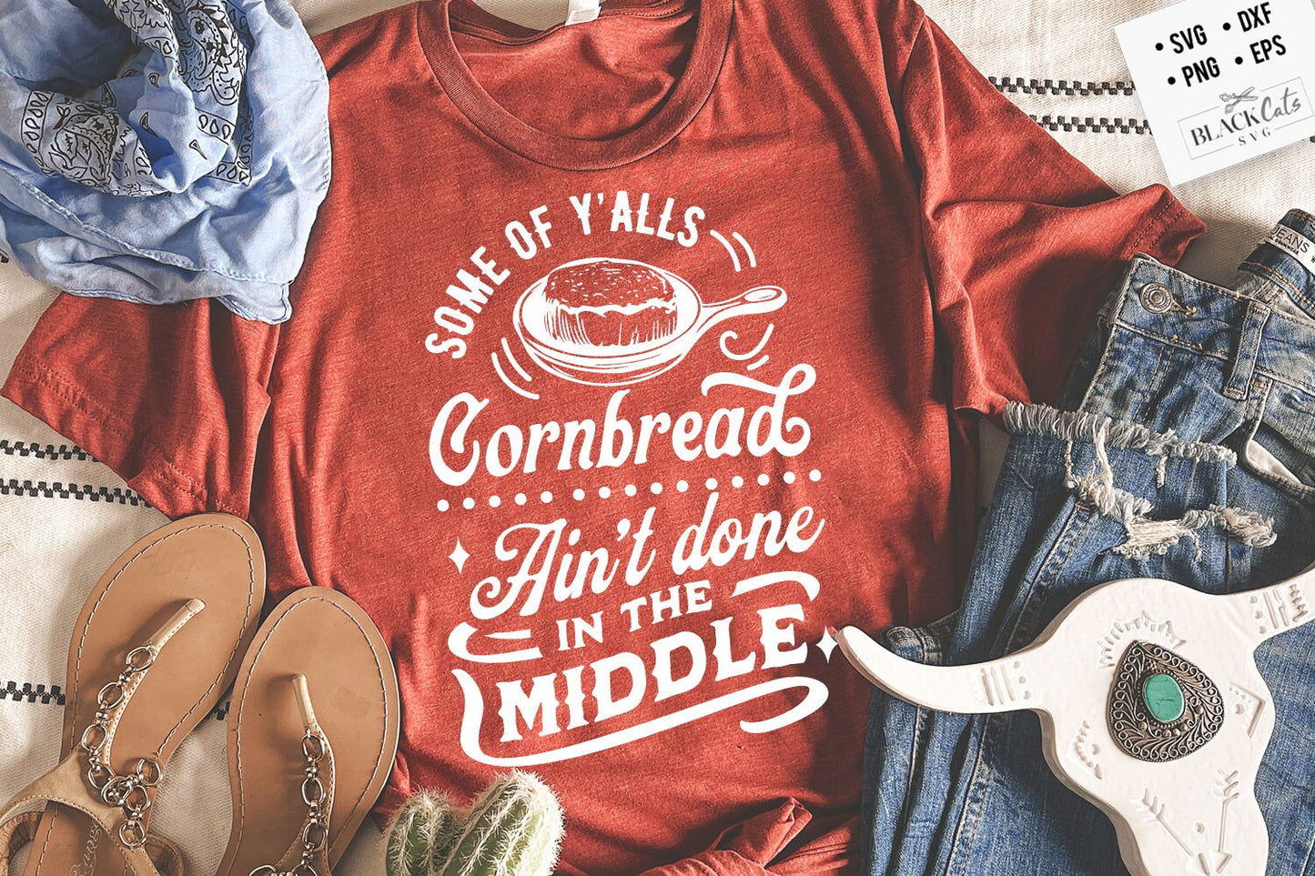 Some Of Y'Alls Cornbread Ain't Done In The Middle Svg, Western Svg, Southern Svg, Country Svg, cornbread svg