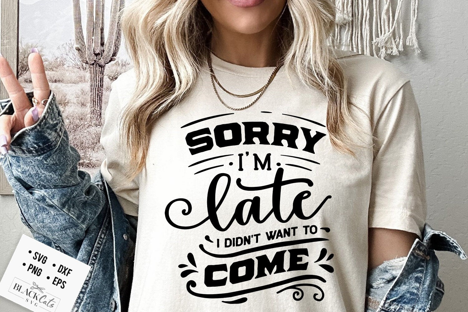 Gift Base Federa Cuscino In Lino 40x40 Cm - Design "Sorry I'm Late, My Cat Was Sitting On Me" - Regalo Originale Per Amanti Dei Gatti