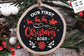 Our First Christmas 2023 svg, First Christmas ornament svg, Our first Christmas svg, First Christmas round ornament svg, Together svg