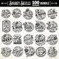 Snarky skulls bundle 100 designs SVG, Adult humor svg, Sarcastic bundle svg, Funny skeleton bundle svg, skeleton svg, Sassy Bundle svg