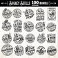 Snarky skulls bundle 100 designs SVG, Adult humor svg, Sarcastic bundle svg, Funny skeleton bundle svg, skeleton svg, Sassy Bundle svg