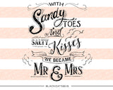 With sandy toes  SVG file Cutting File Clipart in Svg, Eps, Dxf, Png for Cricut & Silhouette - BlackCatsSVG