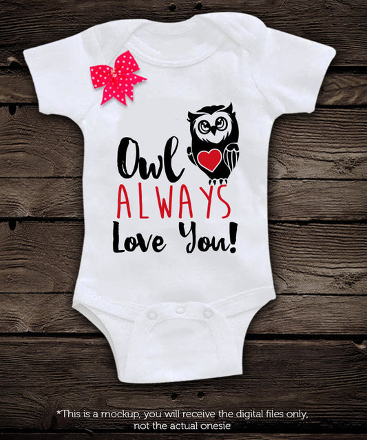 Owl always love you  SVG file Cutting File Clipart in Svg, Eps, Dxf, Png for Cricut & Silhouette - BlackCatsSVG